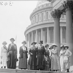 Suffragettes at U.S. Capitol