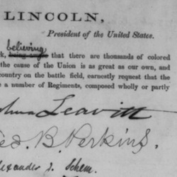 Petition to Abraham Lincoln 