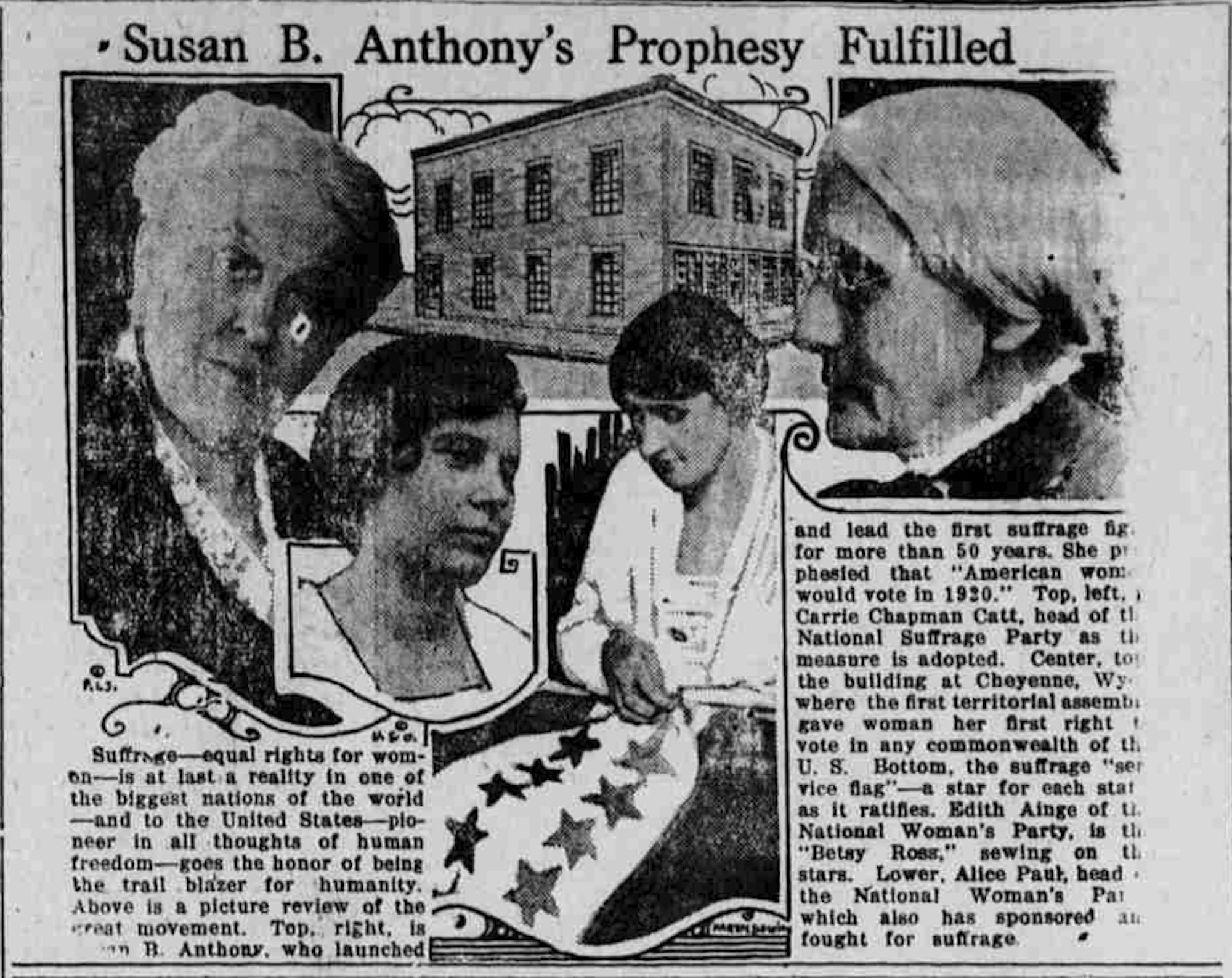 Susan B. Anthony's Prophecy Fulfilled