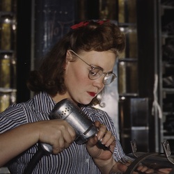 Woman at North American Aviation